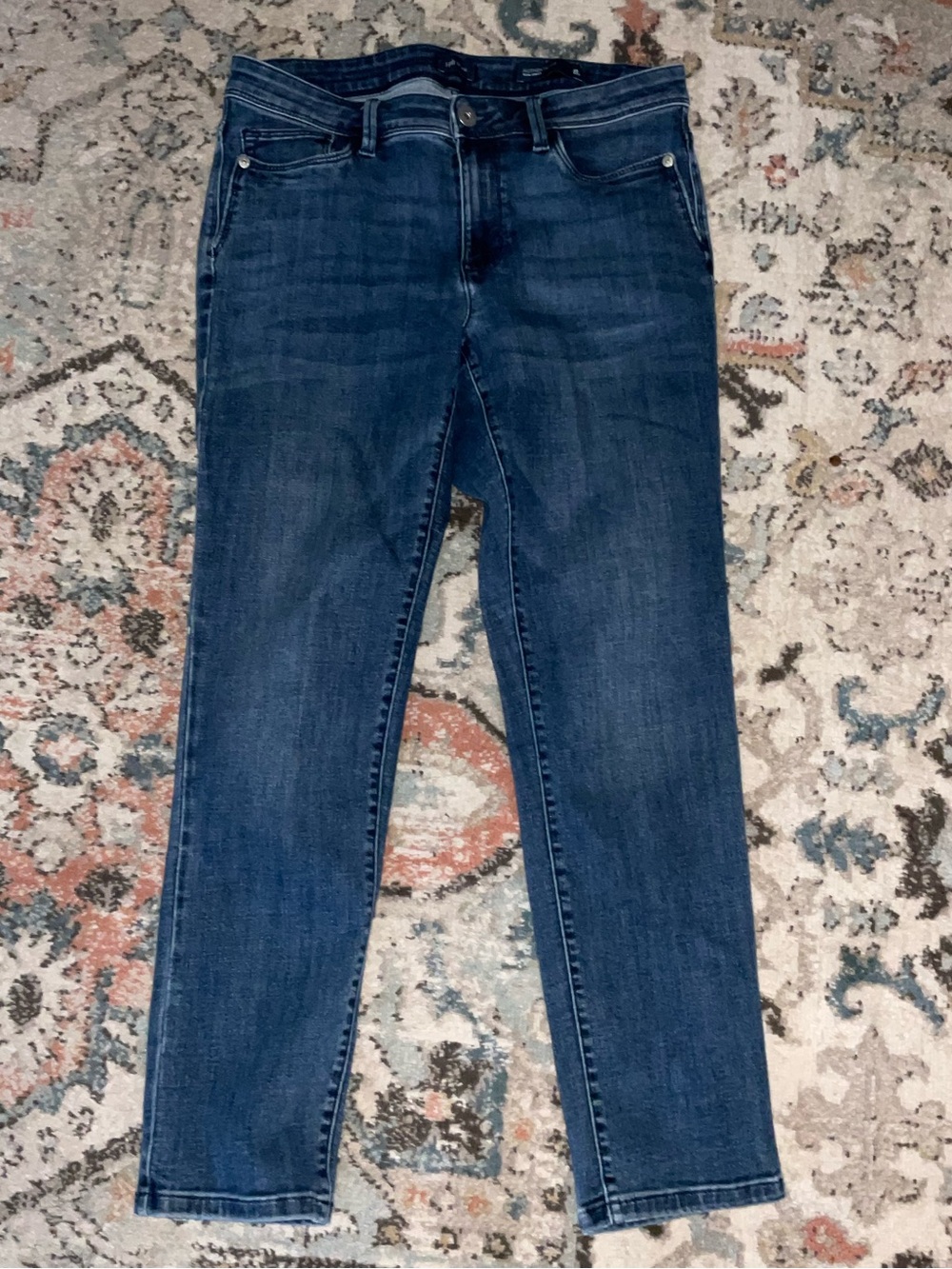 J. Jill Authentic fit slim ankle Jeans in Dark Blue Denim